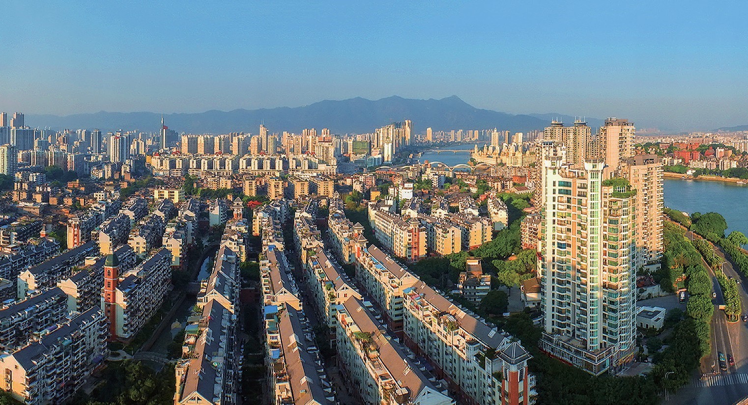 2018年，福州市臺江區(qū)蒼霞新城，高樓拔地而起，舊貌換新顏。